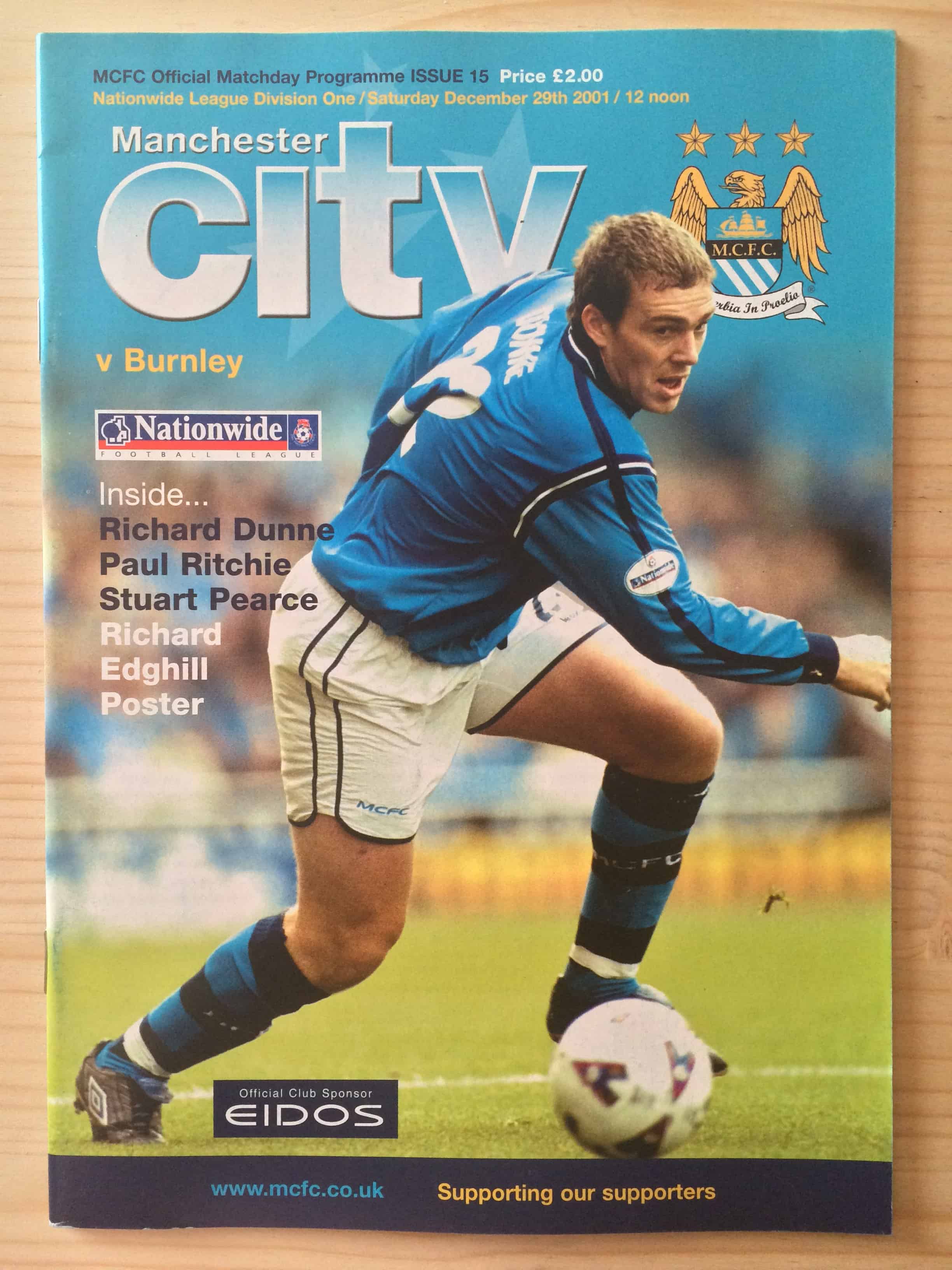 Manchester City FC v Burnley FC